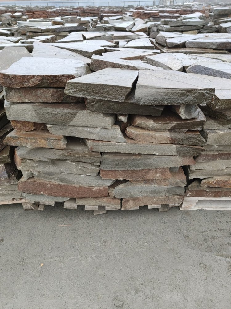 Плитняк песчаник серо-зелёный для мощения 60-65 мм купить в Лыткарино