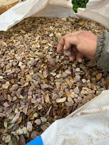 Златолит персиковый декоративная каменная крошка купить в Лыткарино