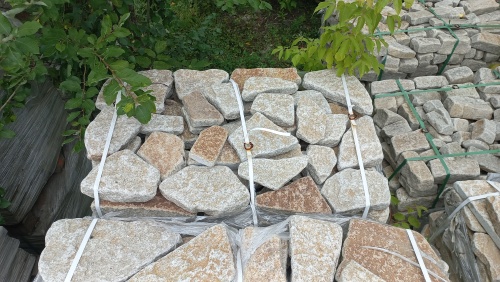 Гранитный плитняк галтованный для парковки купить в Лыткарино