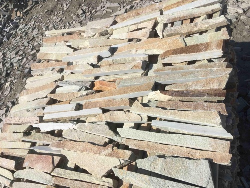 Горбушка златолит золотистый для облицовки купить в Лыткарино