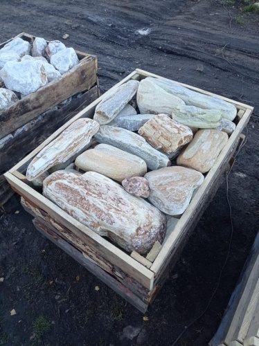 Златолит жёлтый, жёлто-зелёный глыбки и валуны для ланшафтного дизайна купить в Лыткарино