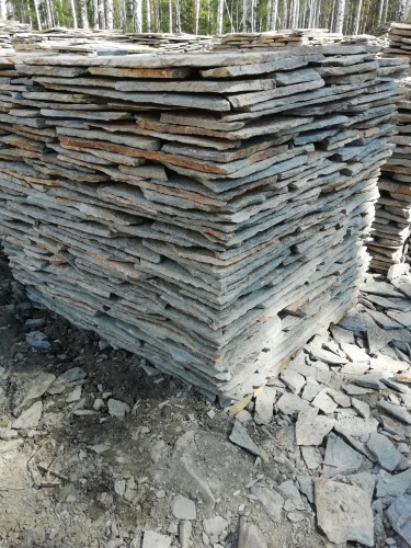 Плитняк златолит Уральский для цоколя, отмостки купить в Лыткарино